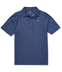 Callaway Short Sleeve Trademark Golf Print Polo Shirt