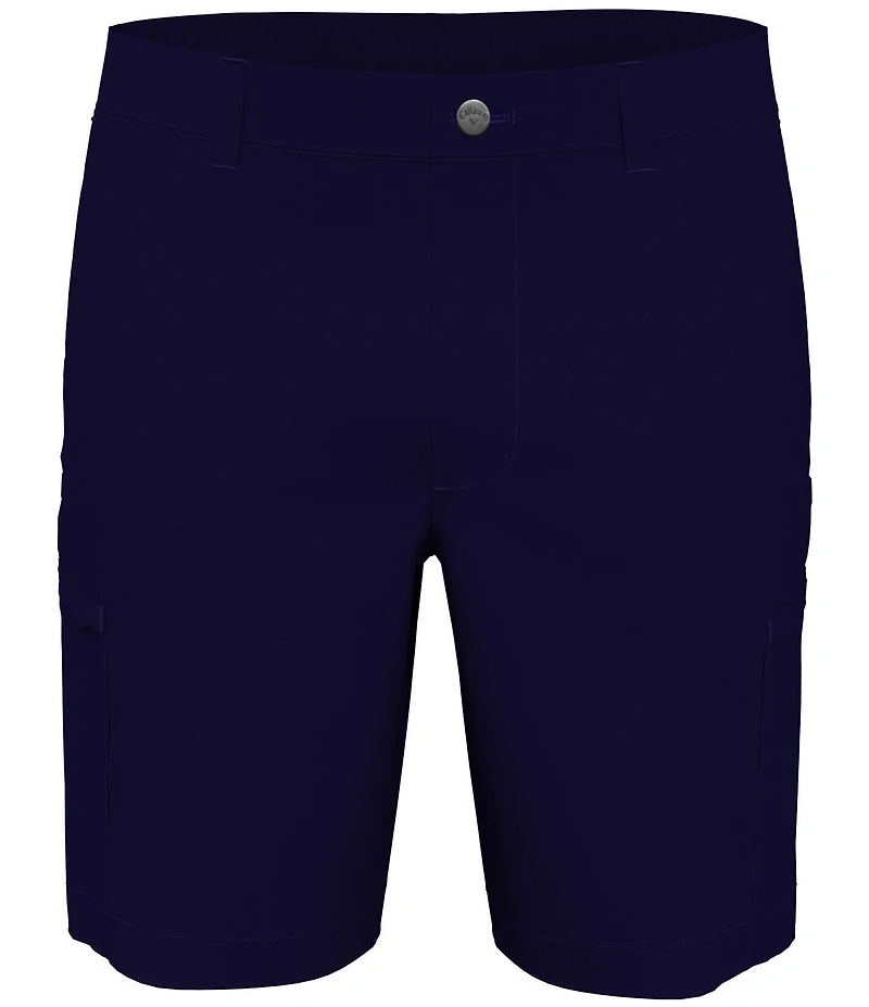 Callaway Solid Flat-Front Swing Tech™ Cargo Pocket 8 Inseam Golf Shorts