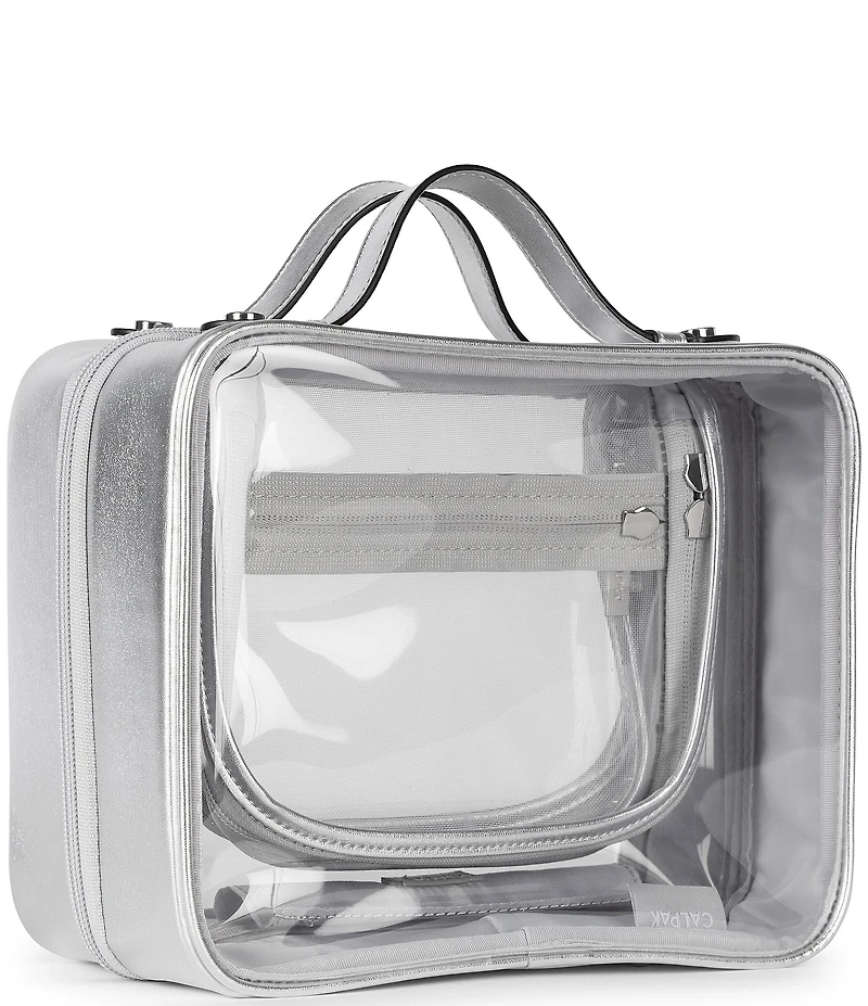 CalPak Medium Clear Cosmetics Case