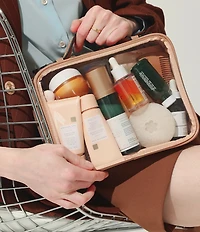 CalPak Medium Clear Cosmetics Case