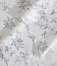 Calvin Klein Abstract Floral Printed Cotton Sateen Sheet Set