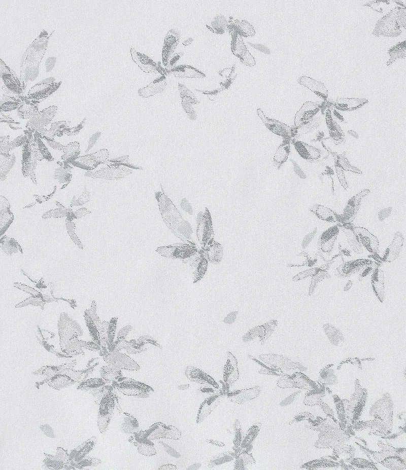 Calvin Klein Abstract Floral Printed Cotton Sateen Sheet Set