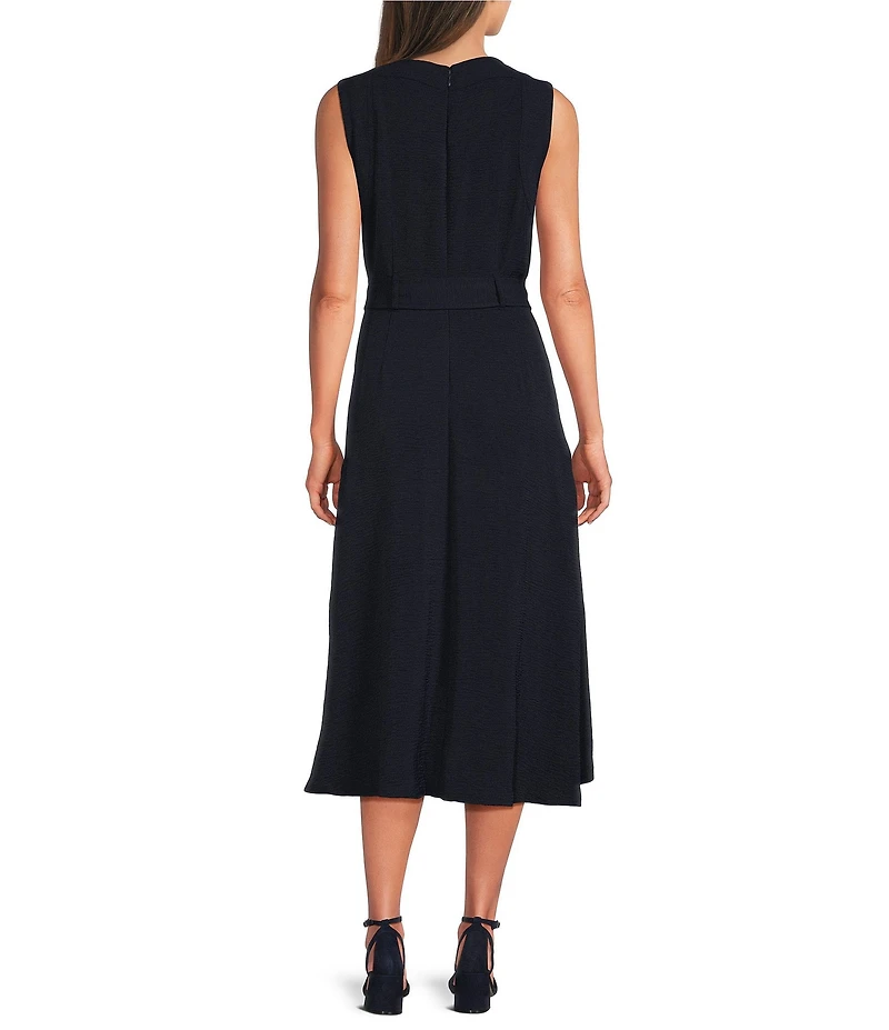 Calvin Klein Aerowash Sleeveless Hi-Low Midi Dress