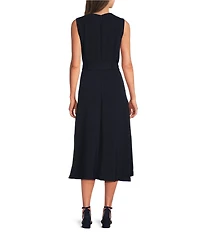 Calvin Klein Aerowash Sleeveless Hi-Low Midi Dress