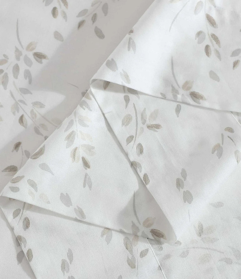 Calvin Klein Airy Botanical 300 Thread Count Sateen Sheet Set