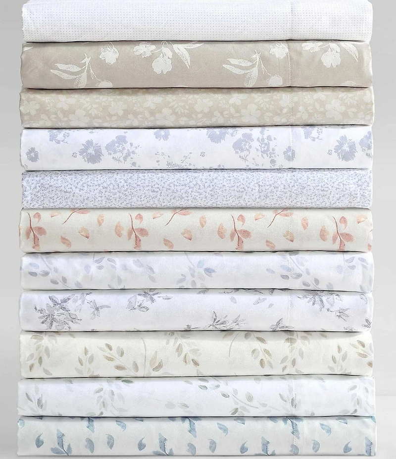 Calvin Klein Airy Botanical 300 Thread Count Sateen Sheet Set
