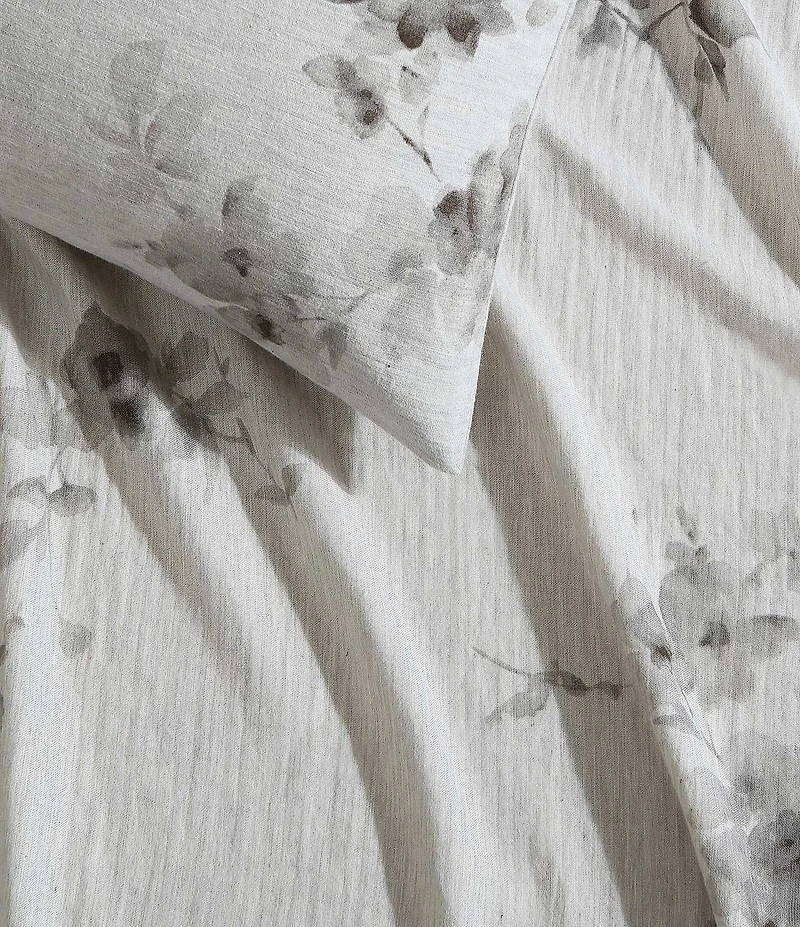 Calvin Klein Aquarelle Floral Printed Melange Gauze Comforter Mini Set