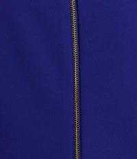 Calvin Klein 3/4 Bell Sleeve Boat Neck Sheath Dress