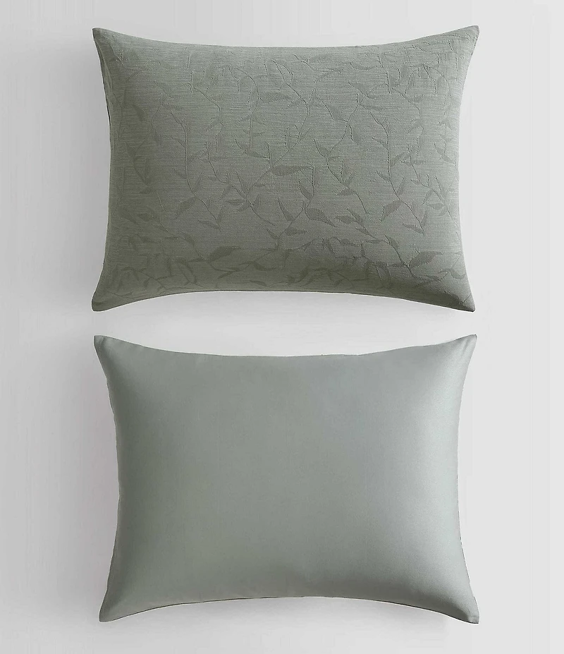 Calvin Klein Branching Leaves Cotton Duvet Cover Mini Set