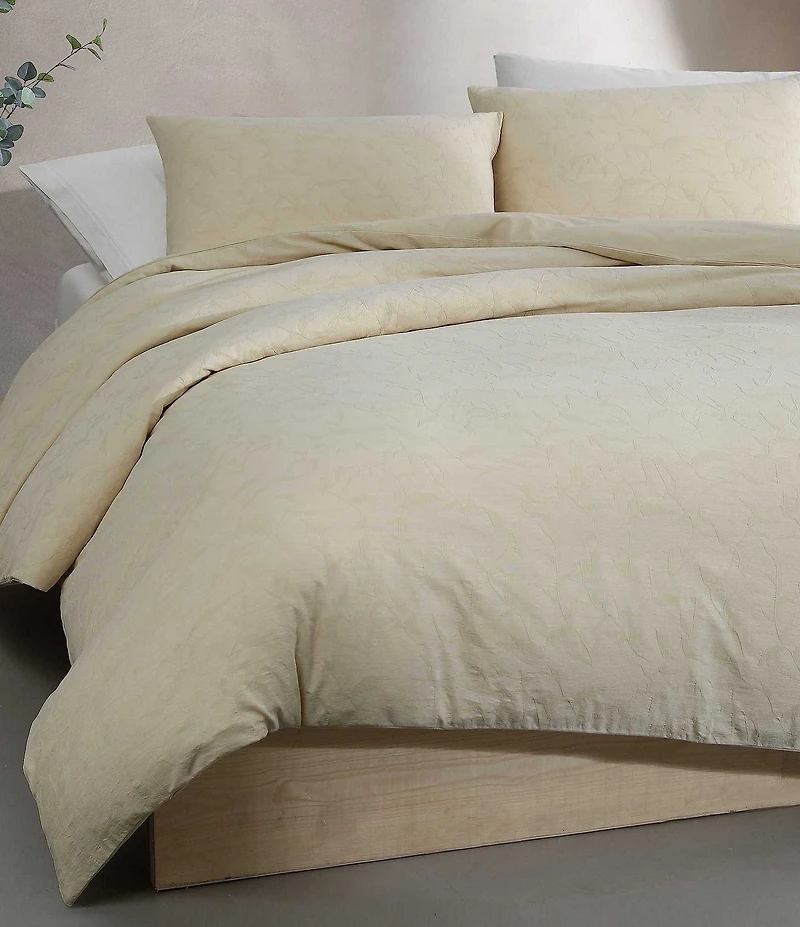 Calvin Klein Branching Leaves Cotton Duvet Cover Mini Set