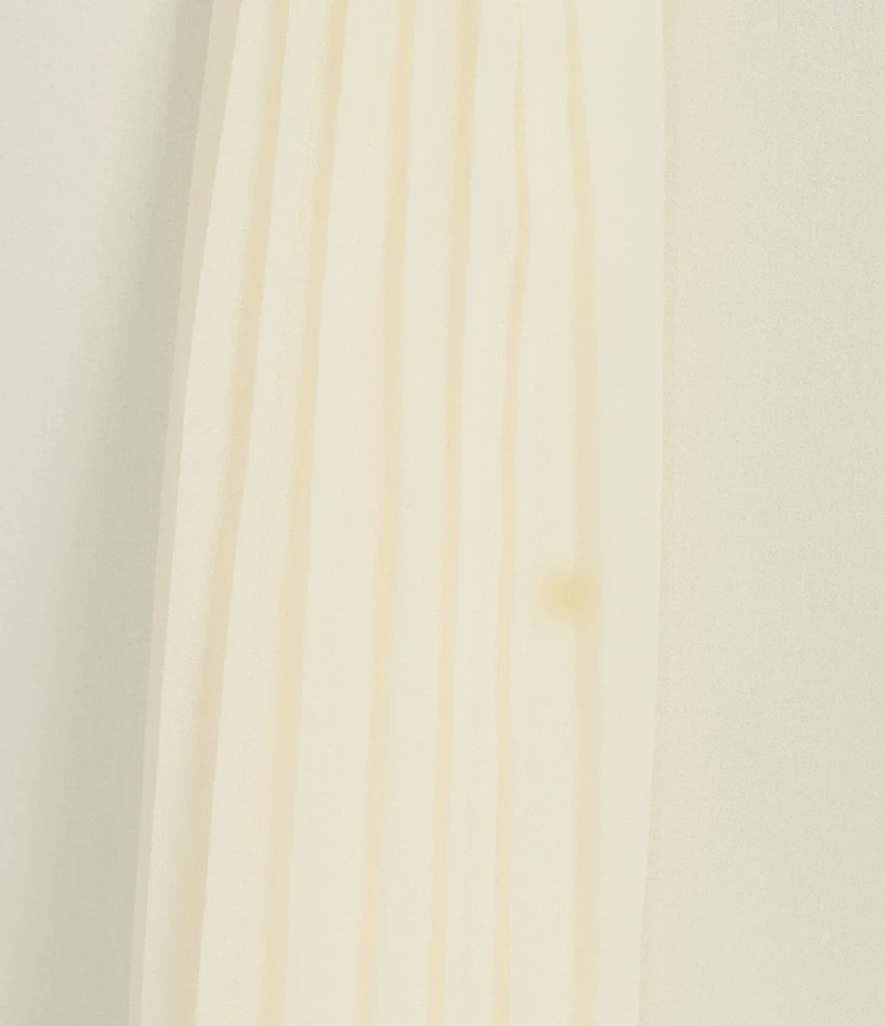 Calvin Klein Chiffon Pleated Sash Tie V-Neck Sleeveless Top