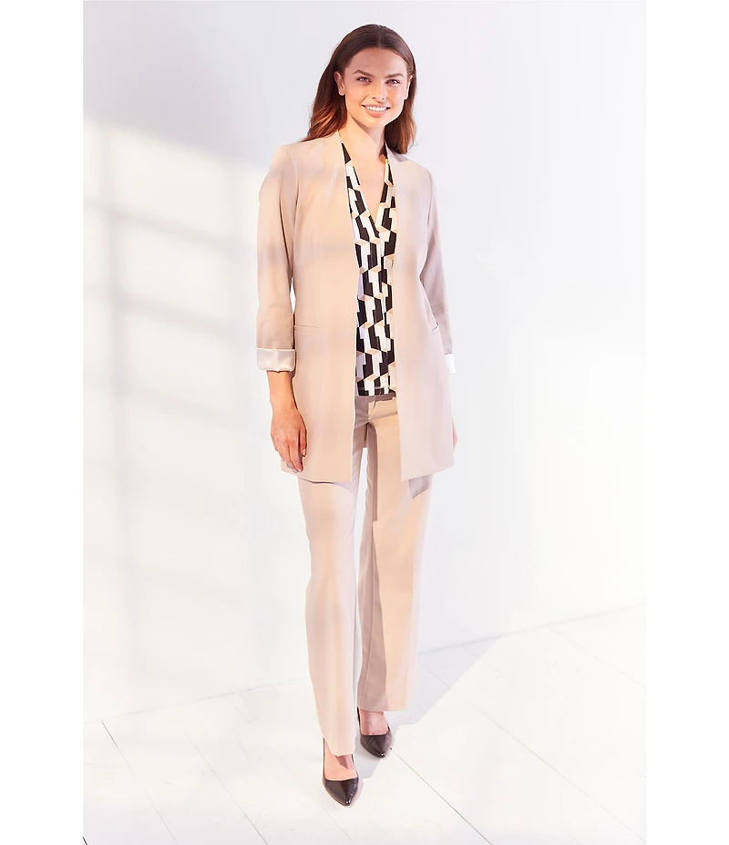 Calvin Klein Classic Fit Trouser Leg Stretch Luxe Pants
