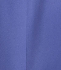 Calvin Klein Coordinating Crepe De Chine Notch Lapel 3/4 Roll-Tab Sleeve Open Front Jacket