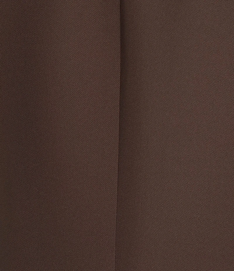 Calvin Klein Coordinating Crepe Notch Collar Roll Tab Sleeve Open Front Jacket