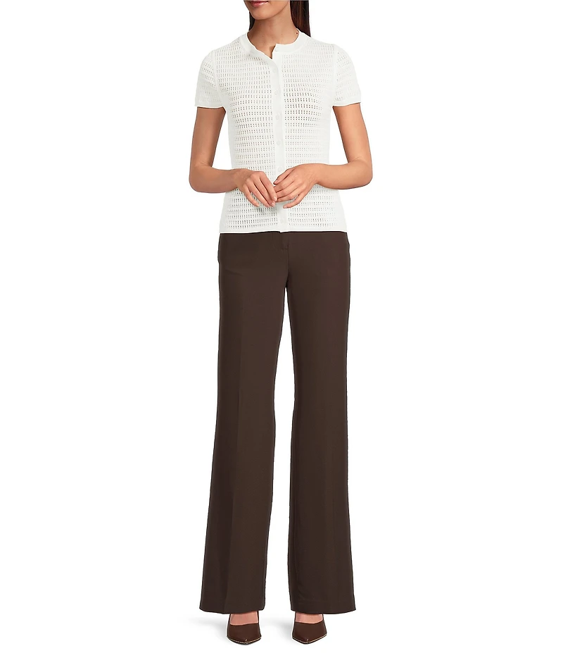 Calvin Klein Coordinating Crepe Wide Leg Relaxed Pants