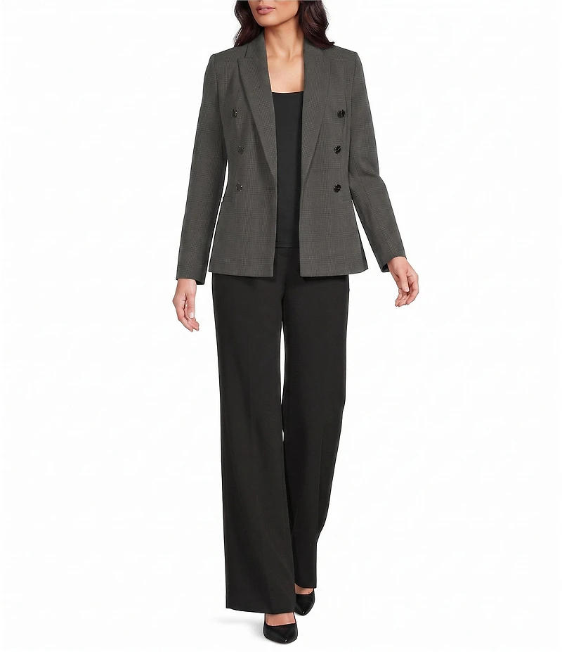 Calvin Klein Coordinating Double Breasted Notch Lapel Neck Long Sleeve Blazer