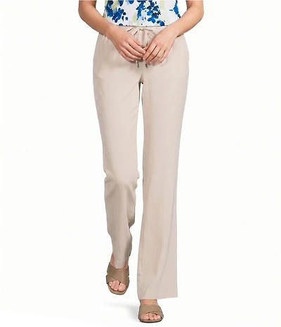 Calvin Klein Coordinating Drawstring Waist Straight Leg Pants