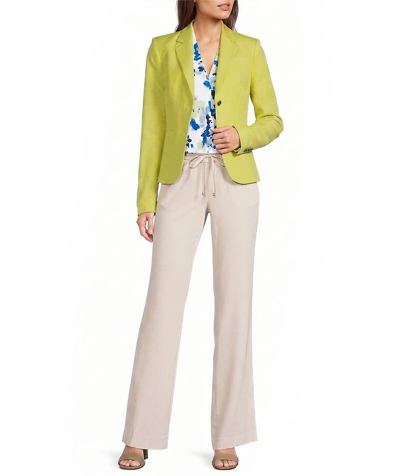 Calvin Klein Coordinating Drawstring Waist Straight Leg Pants