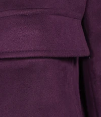 Calvin Klein Coordinating Faux Suede Cropped Jacket