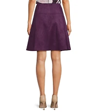 Calvin Klein Coordinating Faux Suede Fit And Flare Skirt