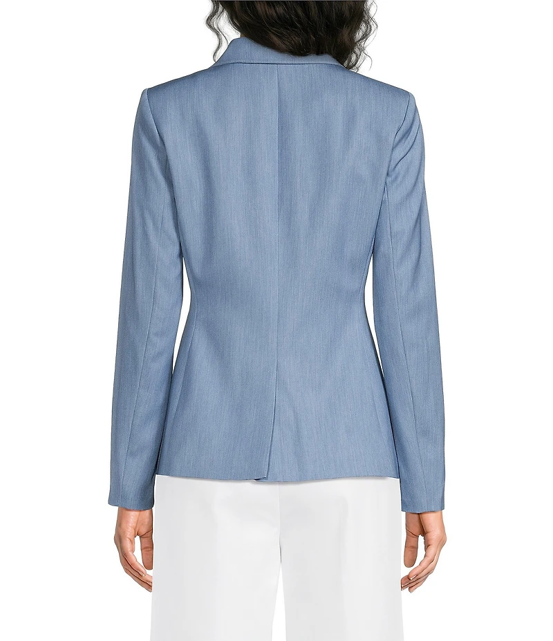 Calvin Klein Coordinating Indigo Twill Peak Lapel 2 Button Jacket