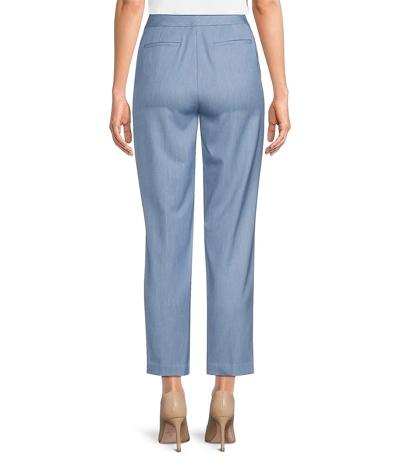 Calvin Klein Coordinating Indigo Twill Slim Fit Ankle Pants