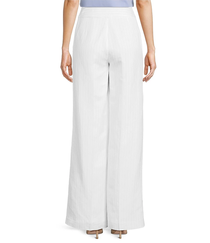 Calvin Klein Coordinating Linen Blend Wide Leg Pants