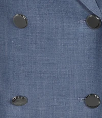 Calvin Klein Coordinating Lux Double Breasted Notch Lapel Sleeveless Button Front Vest
