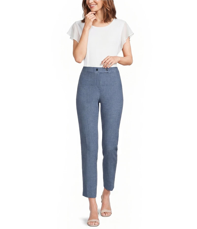 Calvin Klein Coordinating Lux Slim Leg Ankle Pants