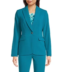 Calvin Klein Coordinating Notch Lapel Long Sleeve One Button Jacket