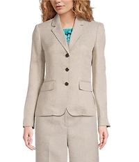 Calvin Klein Coordinating Notch Lapel Long Sleeve Three Button Jacket