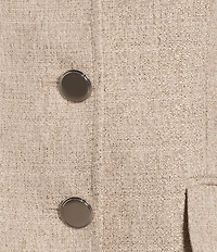 Calvin Klein Coordinating Notch Lapel Long Sleeve Three Button Jacket