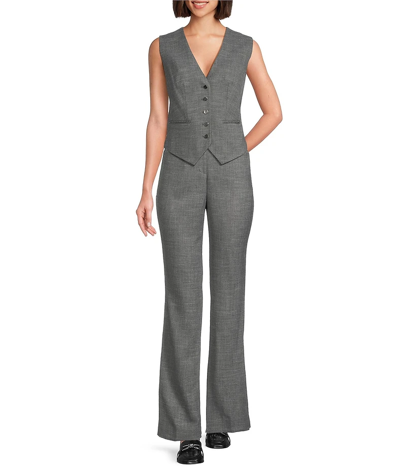 Calvin Klein Coordinating V-Neck Button Front Vest