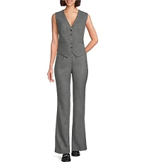Calvin Klein Coordinating V-Neck Button Front Vest