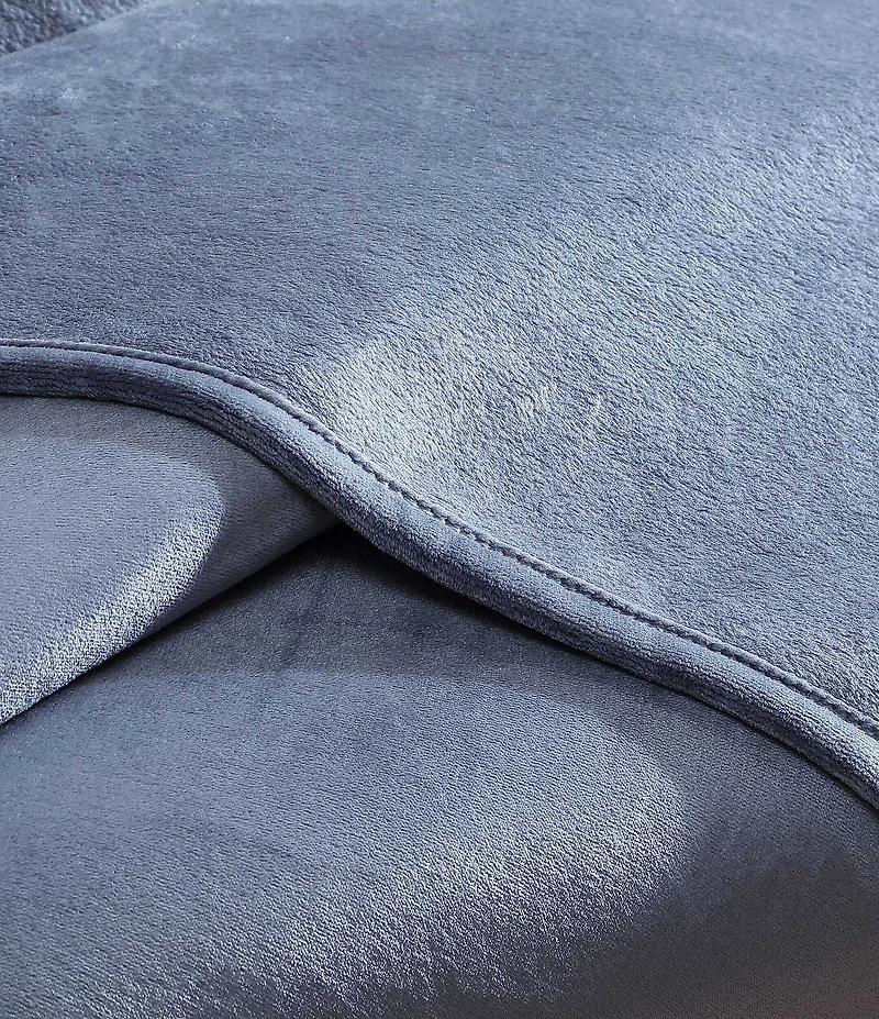 Calvin Klein Core Plush Solid Bed Blanket
