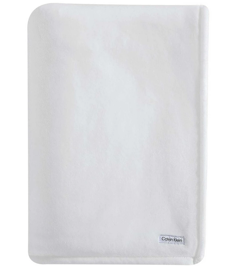 Calvin Klein Core Plush Solid Bed Blanket