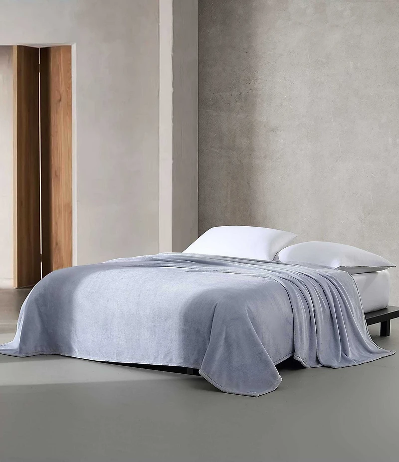 Calvin Klein Core Plush Solid Bed Blanket