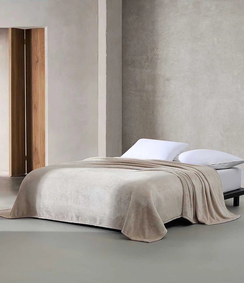 Calvin Klein Core Plush Solid Bed Blanket