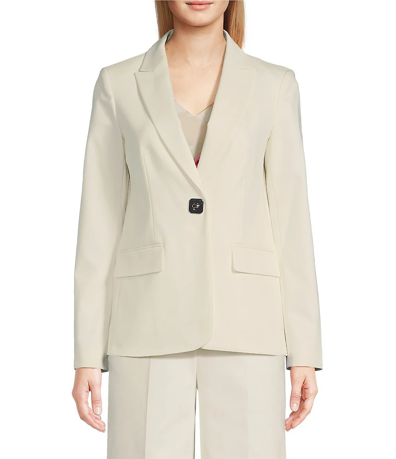 Calvin Klein Cotton Blend 1-Button Jacket