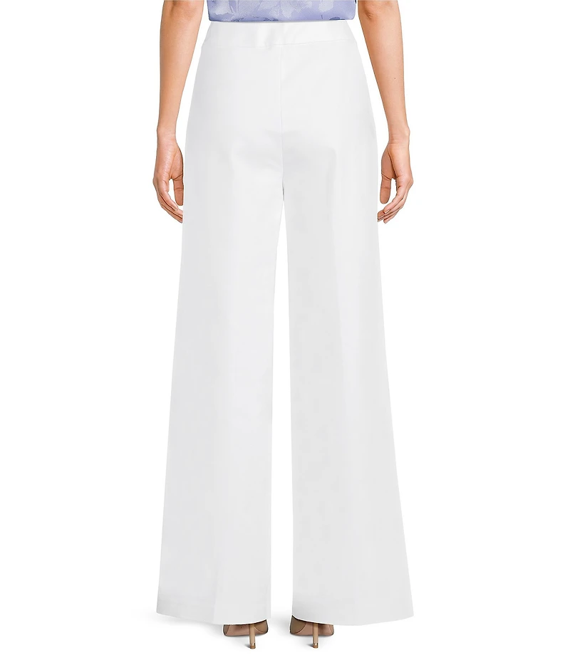 Calvin Klein Cotton Blend Wide Leg Full Length Pants