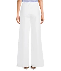 Calvin Klein Cotton Blend Wide Leg Full Length Pants