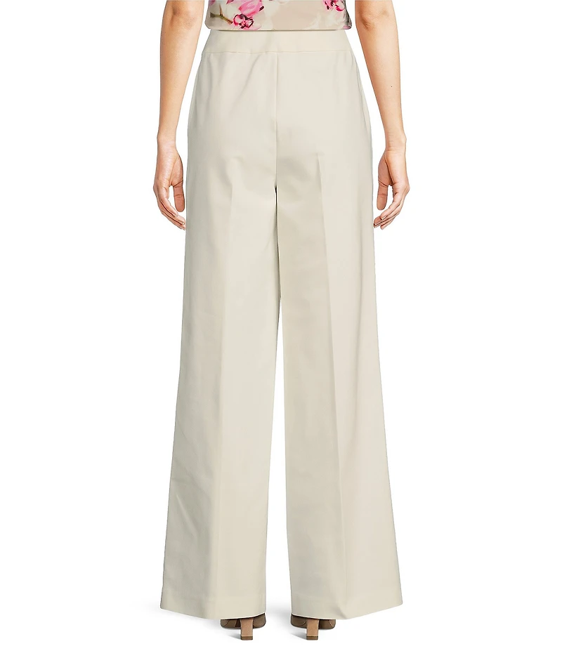 Calvin Klein Cotton Blend Wide Leg Pants