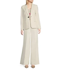 Calvin Klein Cotton Blend Wide Leg Pants