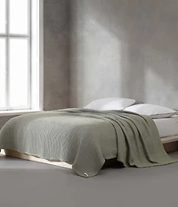 Calvin Klein Cotton Honeycomb Weave Ring Spun Bed Blanket