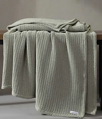 Calvin Klein Cotton Honeycomb Weave Ring Spun Bed Blanket