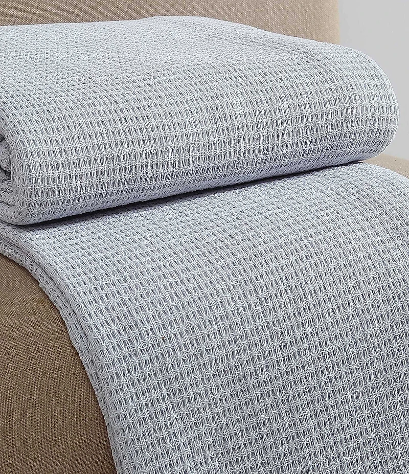 Calvin Klein Cotton Honeycomb Weave Ring Spun Bed Blanket