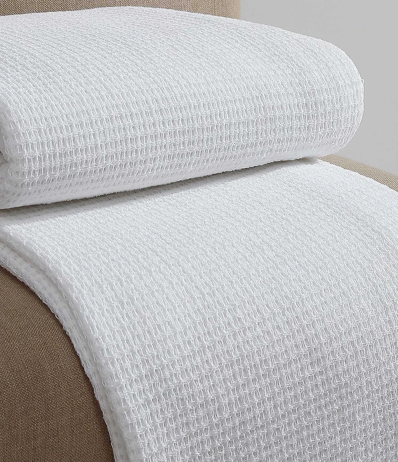 Calvin Klein Cotton Honeycomb Weave Ring Spun Bed Blanket
