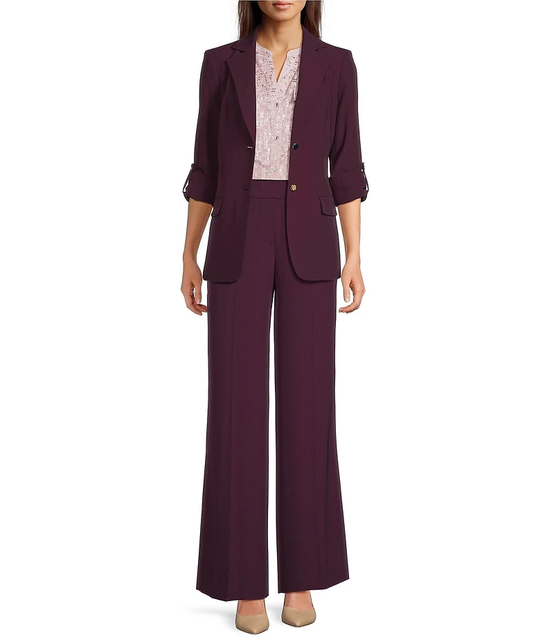 Calvin Klein Crepe Wide Leg Pants
