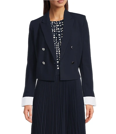 Calvin Klein Double Breasted Cropped Jacket