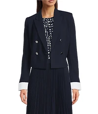 Calvin Klein Double Breasted Cropped Jacket